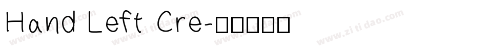 Hand Left Cre字体转换